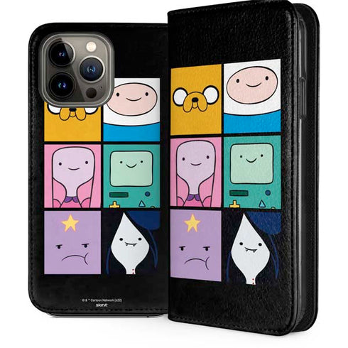 Adult Swim Adventure Time Character Tiles iPhone 15 Pro Max Folio Case